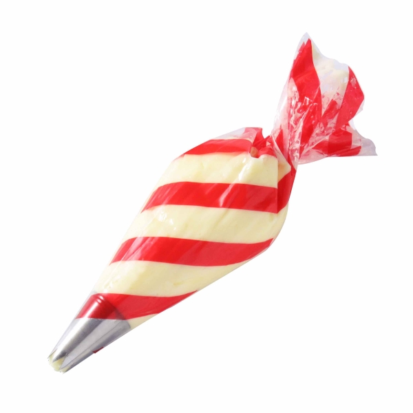 Christmas Disposable Icing Piping Bags - Candy Cane (12pc)